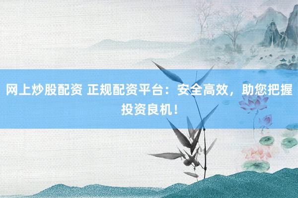 网上炒股配资 正规配资平台：安全高效，助您把握投资良机！